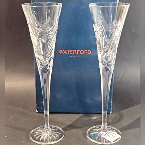 Waterford Crystal Winter Wishes Flutes S/2